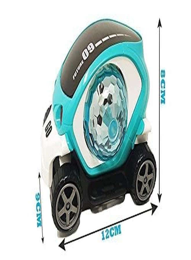 Manos 09 Future car with Musical & Flashing Light Stunt car Toy for Kids | Stunt Car 360 Degree Rotating Toy for Kids Bump and Go Action for Kids (Multicolour-Pack of 1) - Image 4